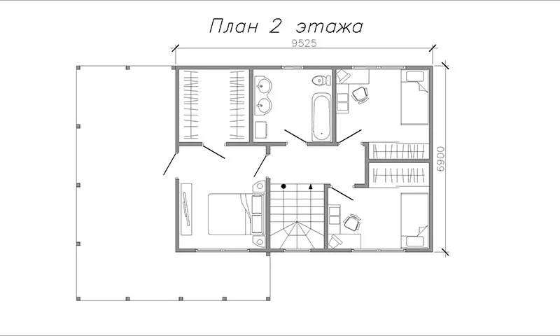 Проект СИП дома «ДнК-52a»